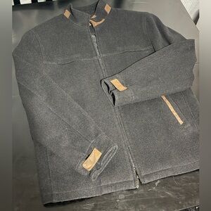 Men's Enzo Tovare Italy, Wool & Cashmere blend zip up jacket. High quality make.